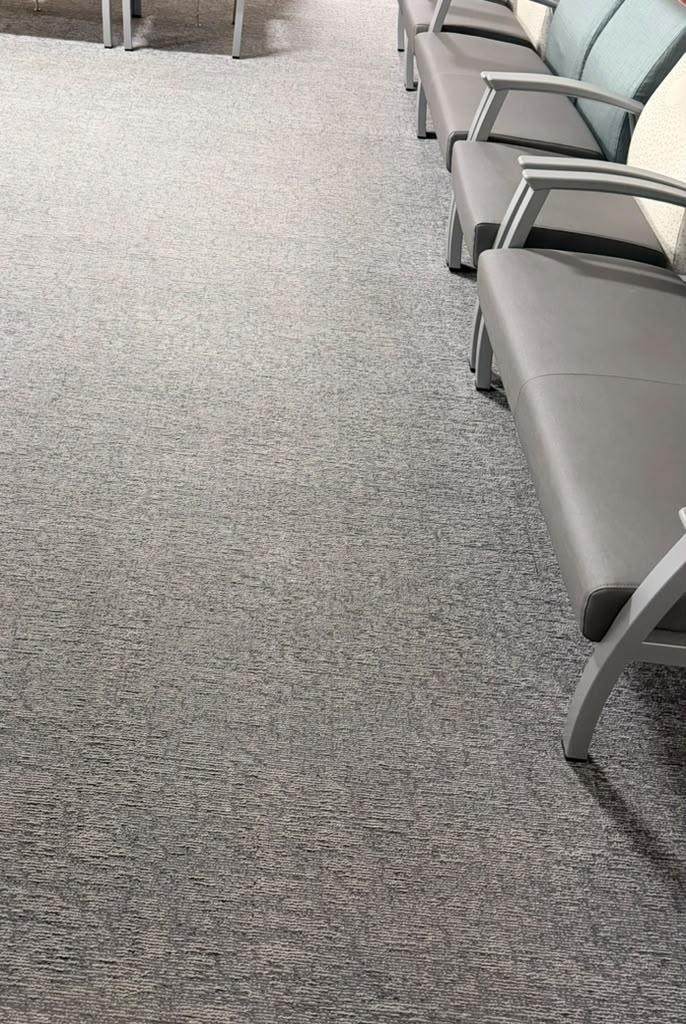 Polished commercial floor after restoration